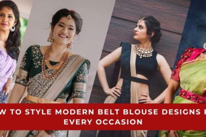 Modern Belt Blouse Designs