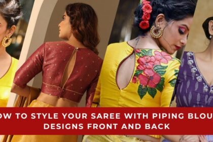 Piping Blouse Designs Front and Back