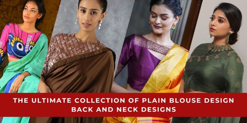 Plain Blouse Design Back and Neck Designs