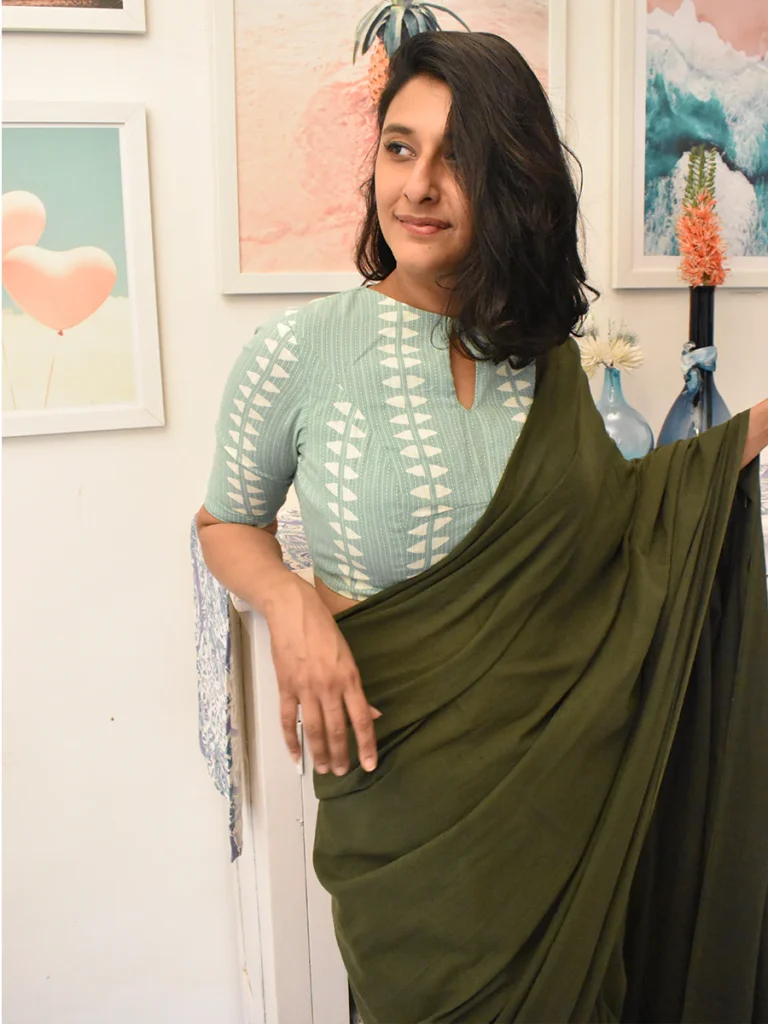 Plain Cotton Blouse Designs