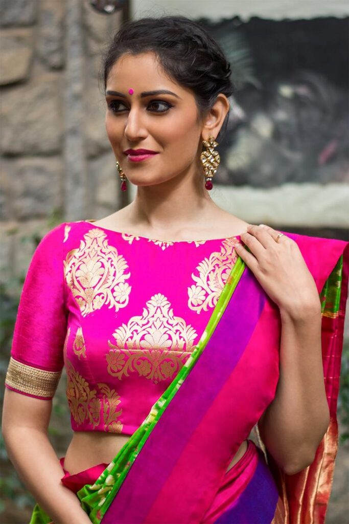 Round Neck Blouse Design