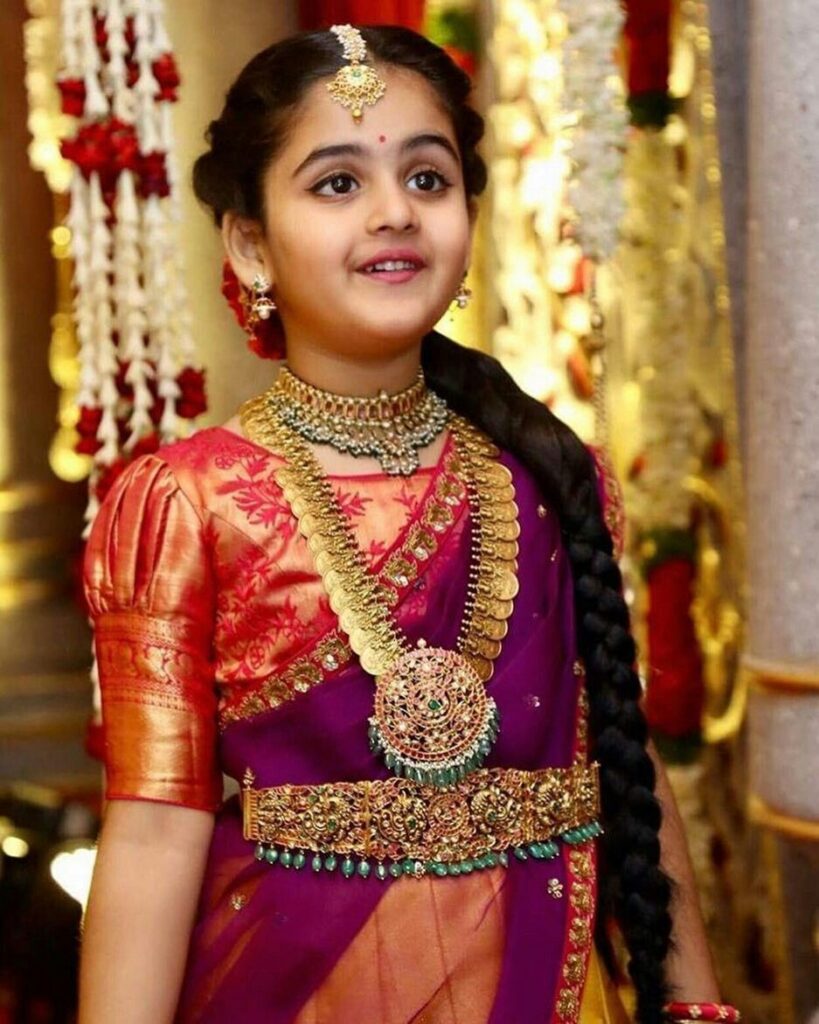 Saree Blouse Designs for Kids