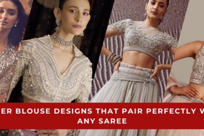 Silver Blouse Designs That Pair Perfectly with Any Saree
