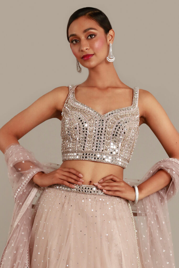 Silver Maggam Work Blouse Designs
