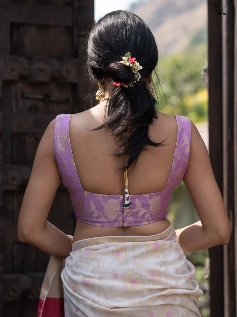 Square Neck Blouse Back Design