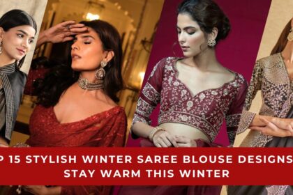 Stylish Winter Saree Blouse Designs