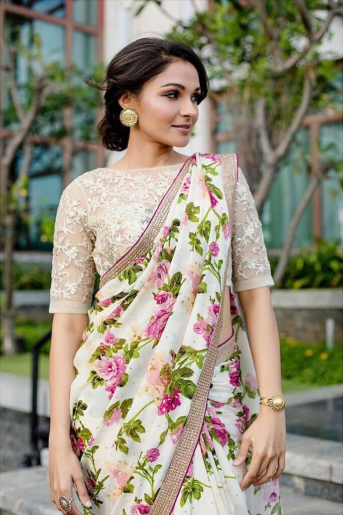 Trendy Georgette Saree Blouse Designs