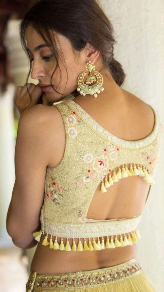 Western Blouse Back Design