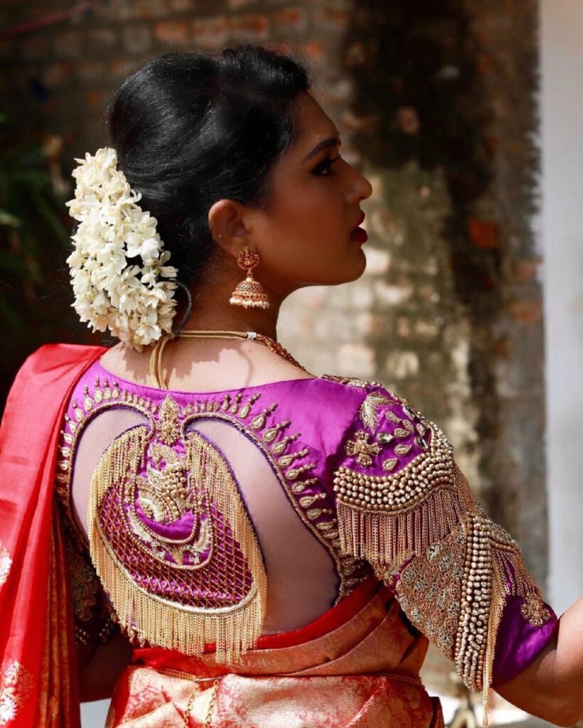 Blouse Back Designs for Dulhan