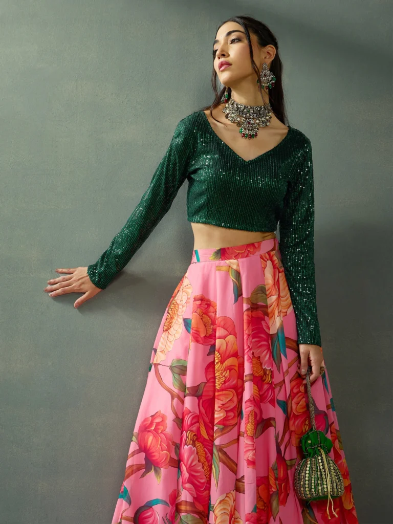 Blouse Design with Skirt