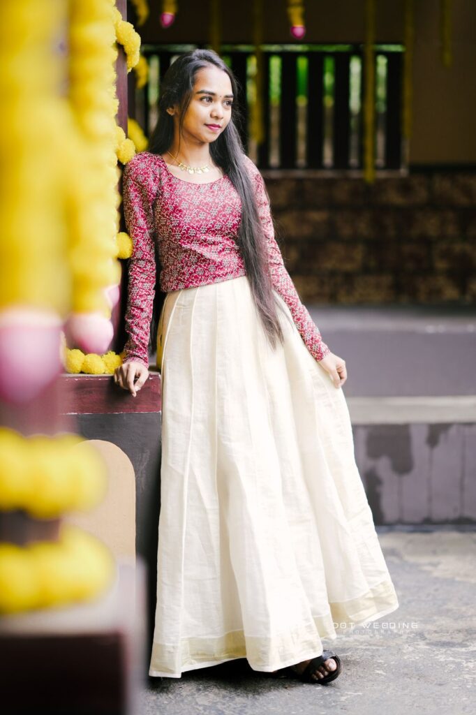 Blouse Designs for Long Skirts