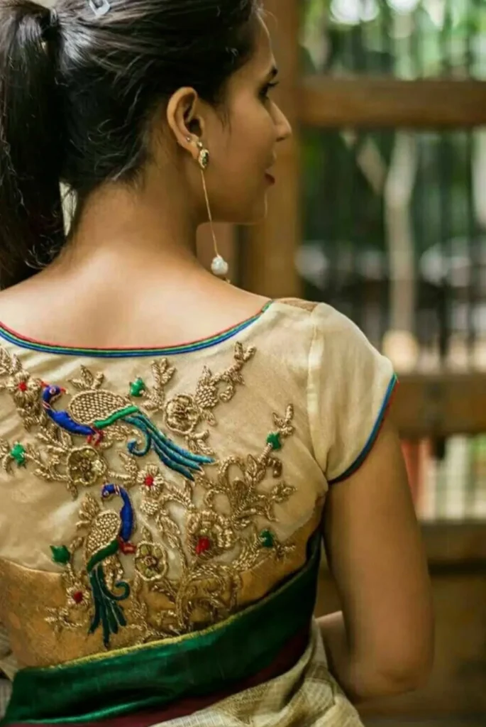 Blouse Peacock Designs