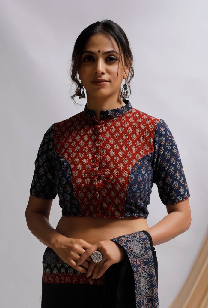 Classic Ajrakh Printed Blouse