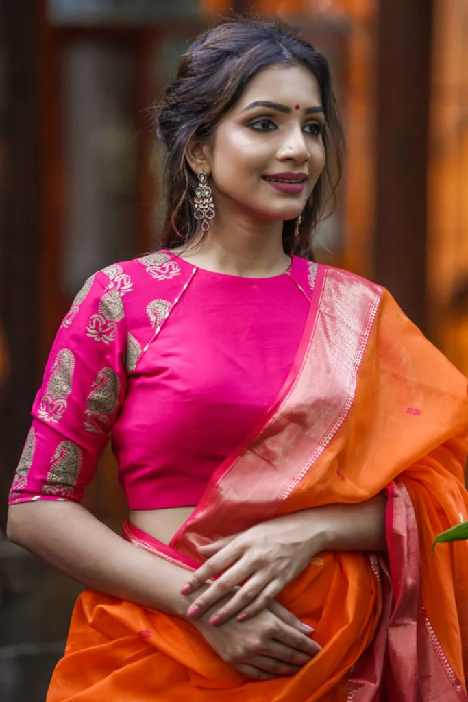 Close Blouse Neck Designs