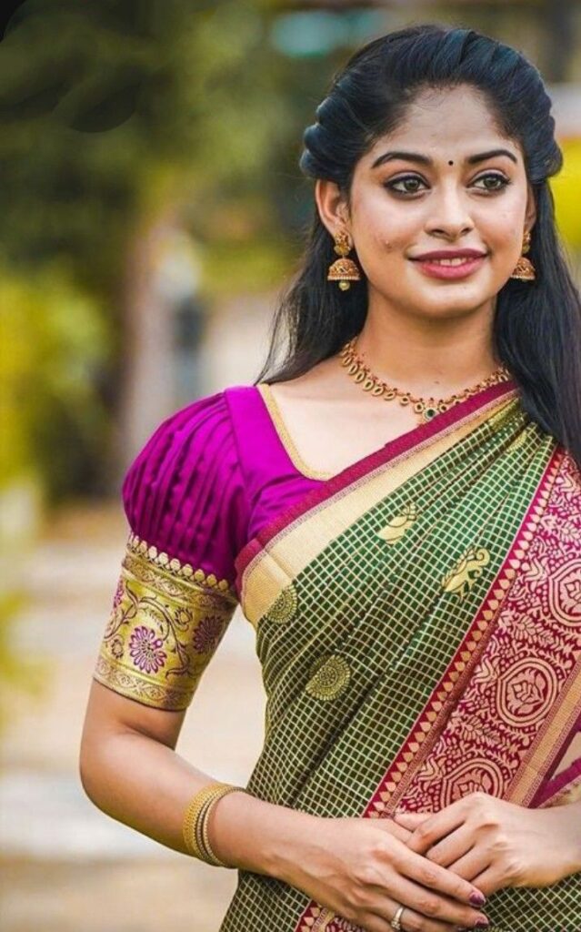 Elbow Length Sleeve Blouse