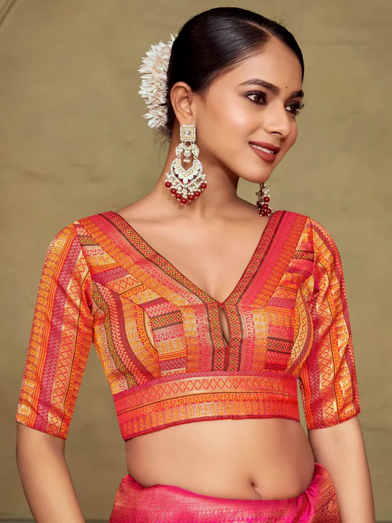 Elbow Length Sleeve Blouse