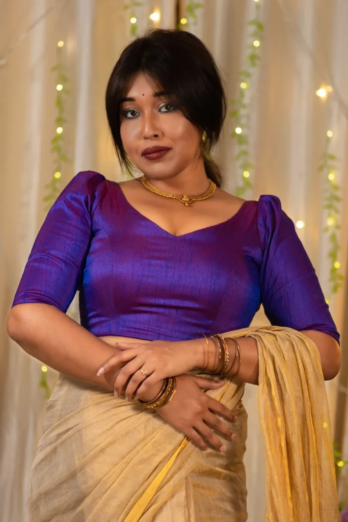 Elbow-Length Sleeves Blouse