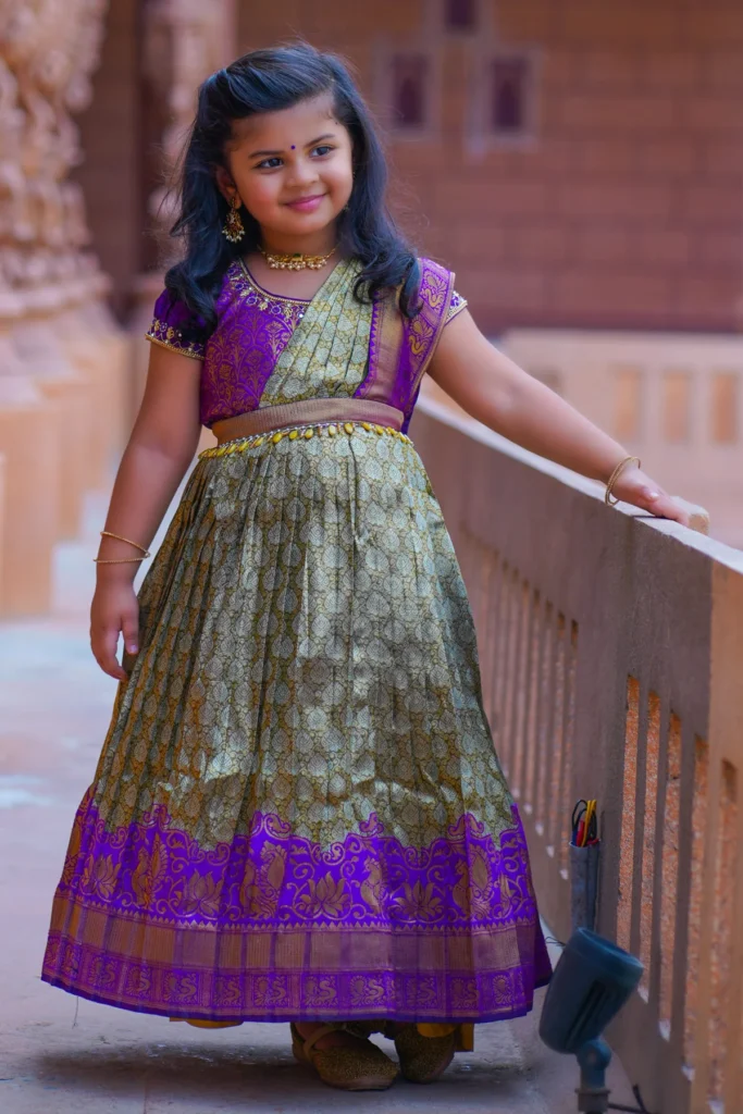 Girl Baby Pattu Pavadai Blouse Designs​