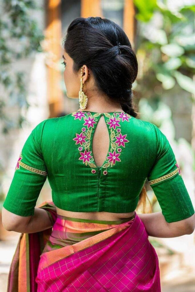 Gol Gala Blouse with Keyhole Back