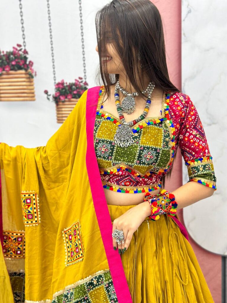 Gujarati Chaniya Choli Blouse Design
