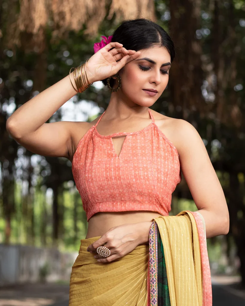 Halter Neck Strappy Blouse