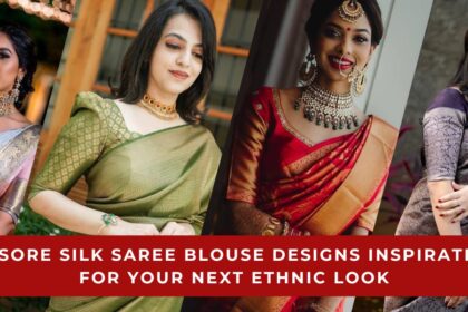 Mysore Silk Saree Blouse Designs front and Back