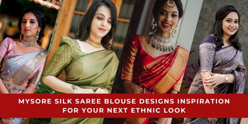 Mysore Silk Saree Blouse Designs front and Back