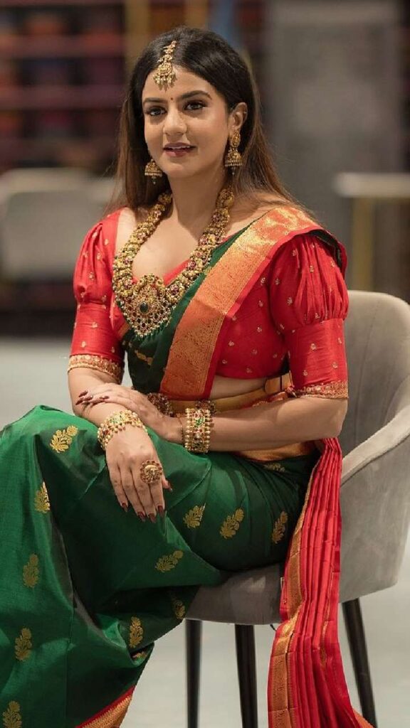 Mysore Silk Saree Blouse Neck Design