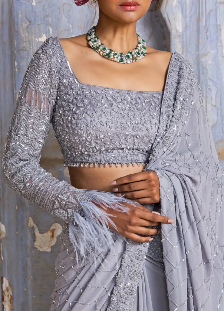 Sequin Saree Blouse Designs