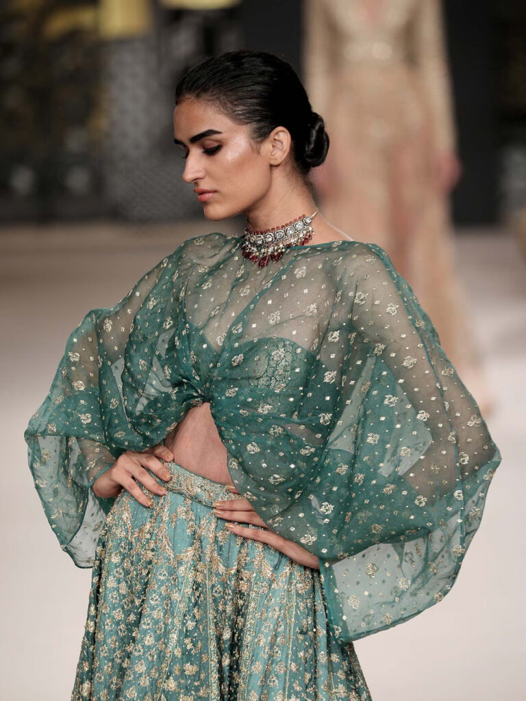 Sheer Blouse with Embroidery