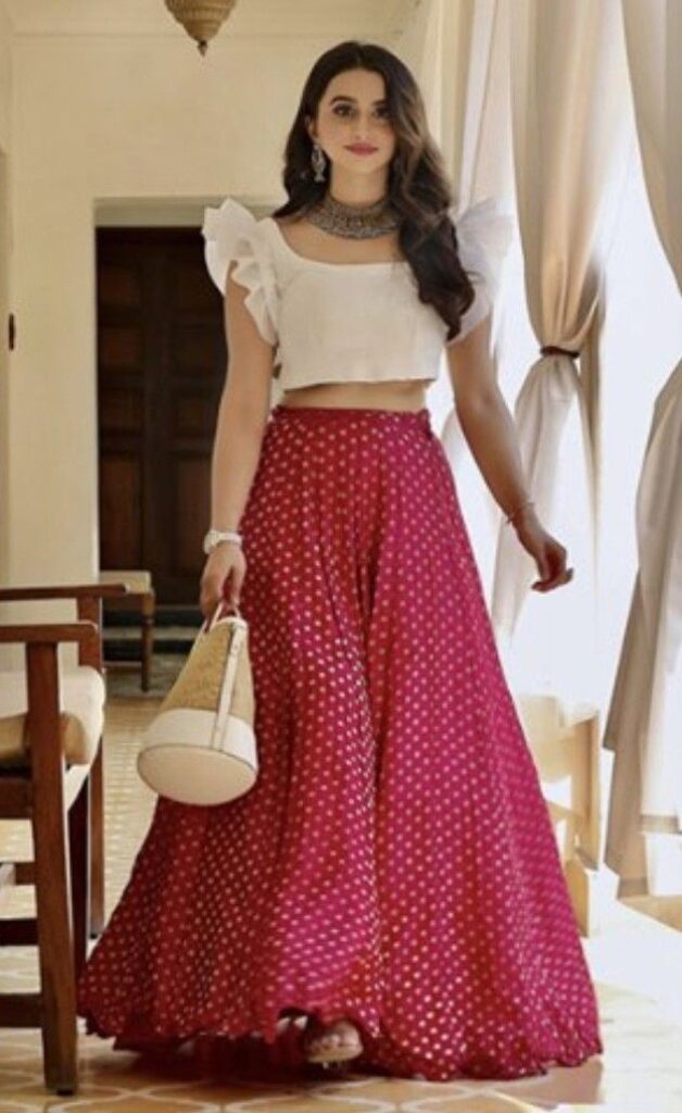 Skirt and Blouse Designs for Wedding