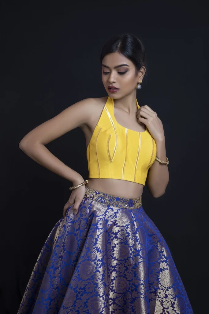 Skirt with Blouse Design