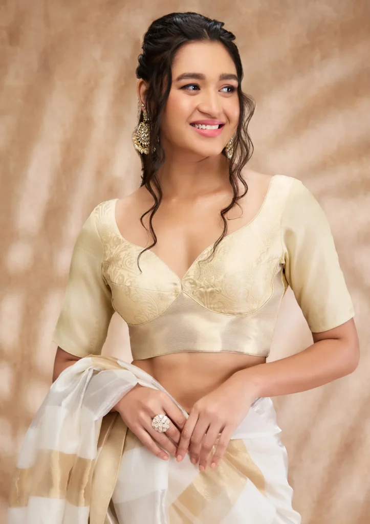 Sweetheart Neck Padded Blouse