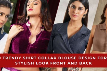Trendy Shirt Collar Blouse Design for a Stylish Look
