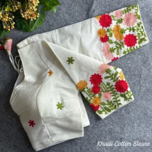 Bold Floral Thread Work