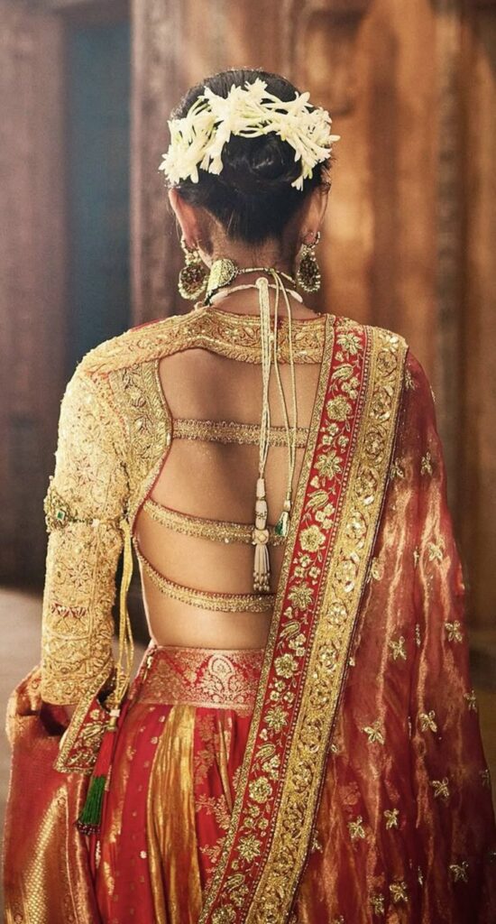 Backless Bridal Blouse