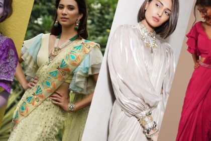 Beauty of Frill Blouse Designs Front and Back Side