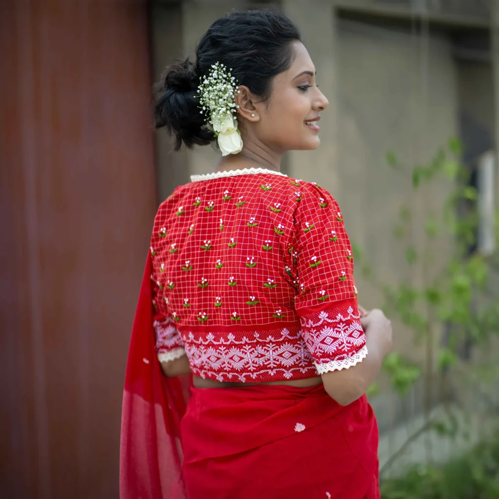 Blouse with Hand-Embroidery
