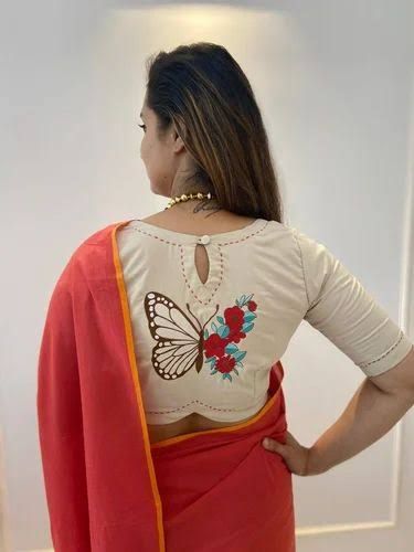 Butterfly Hand-Painted Blouse