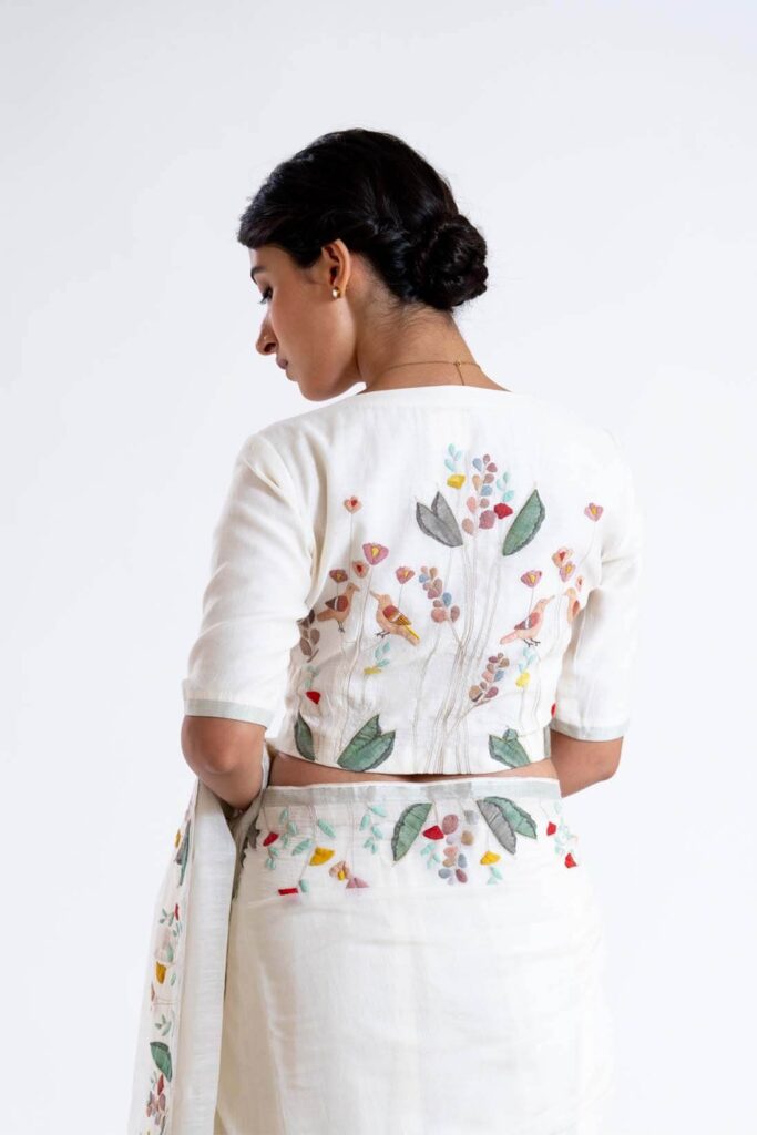 Cape Style Khadi Blouse