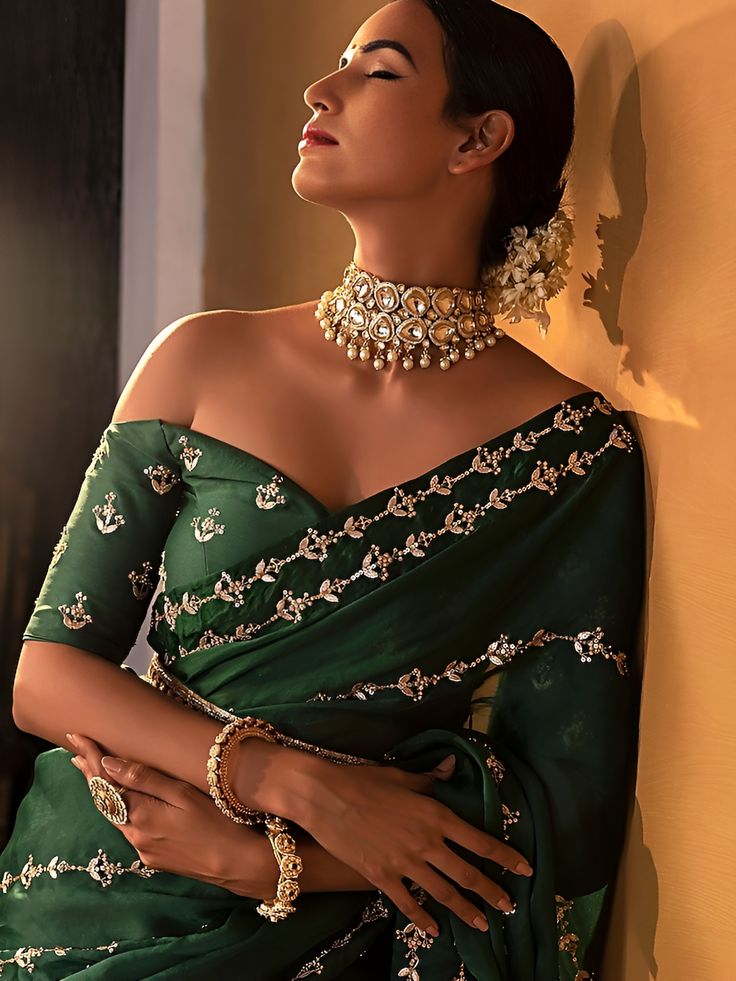 Cold Shoulder Blouse Design