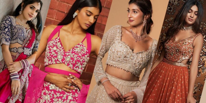 Half Baju Blouse Designs with Different Ethnic Outfits