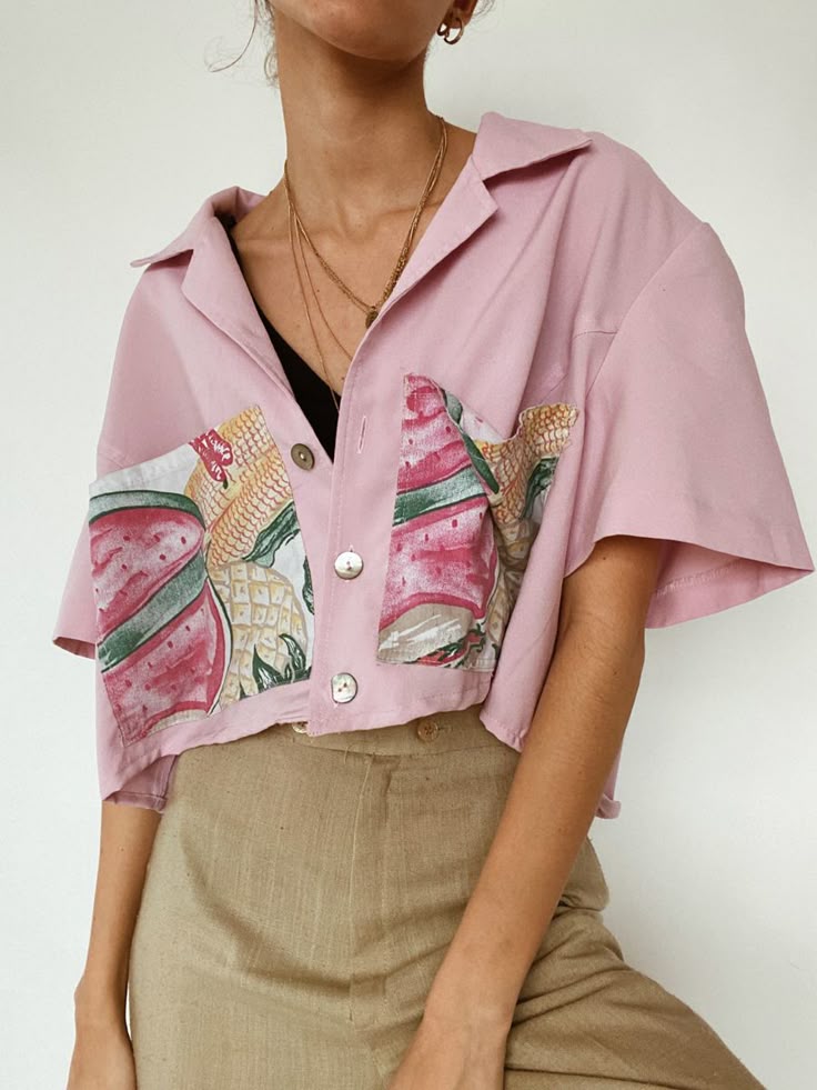 Hand-Painted Blouse Shirt