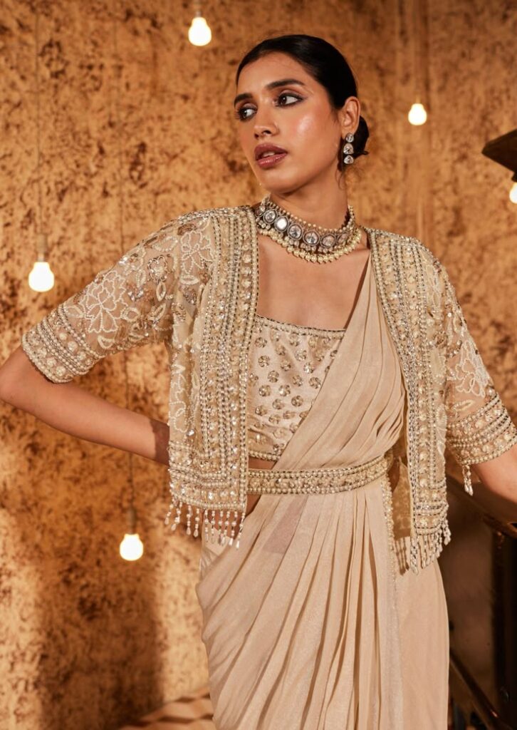 Jacket Style Bridal Blouse