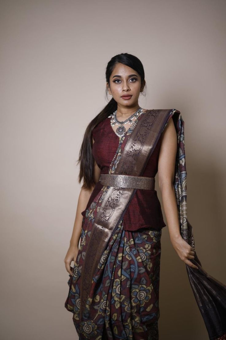 Peplum Style Jacquard Blouse