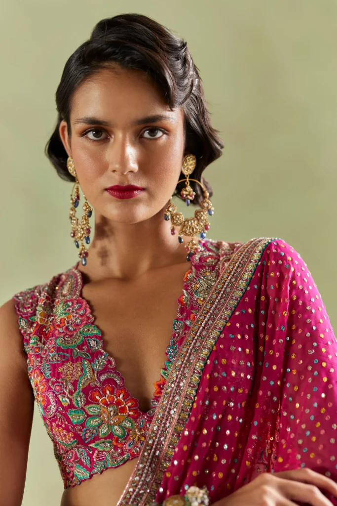 Petal Sleeves Blouse Design