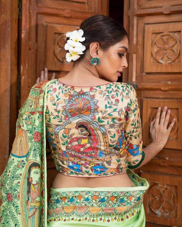Rajasthani Puppet Hand-Painted Blouse