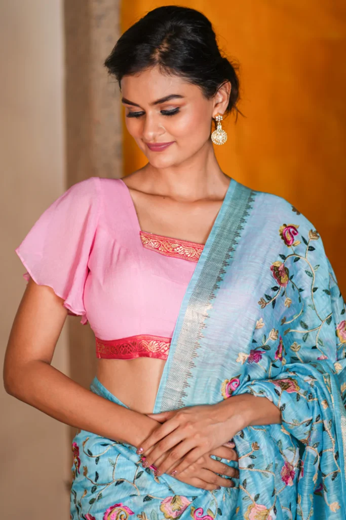 Ruffled Sleeve Blouse