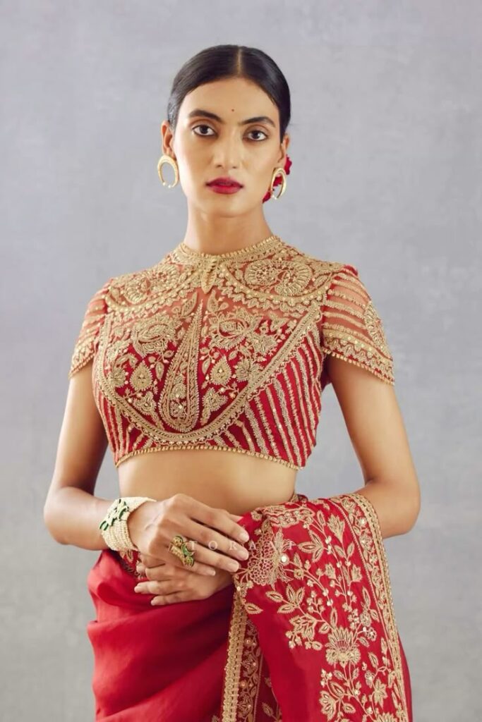 Sheer Net Bridal Blouse