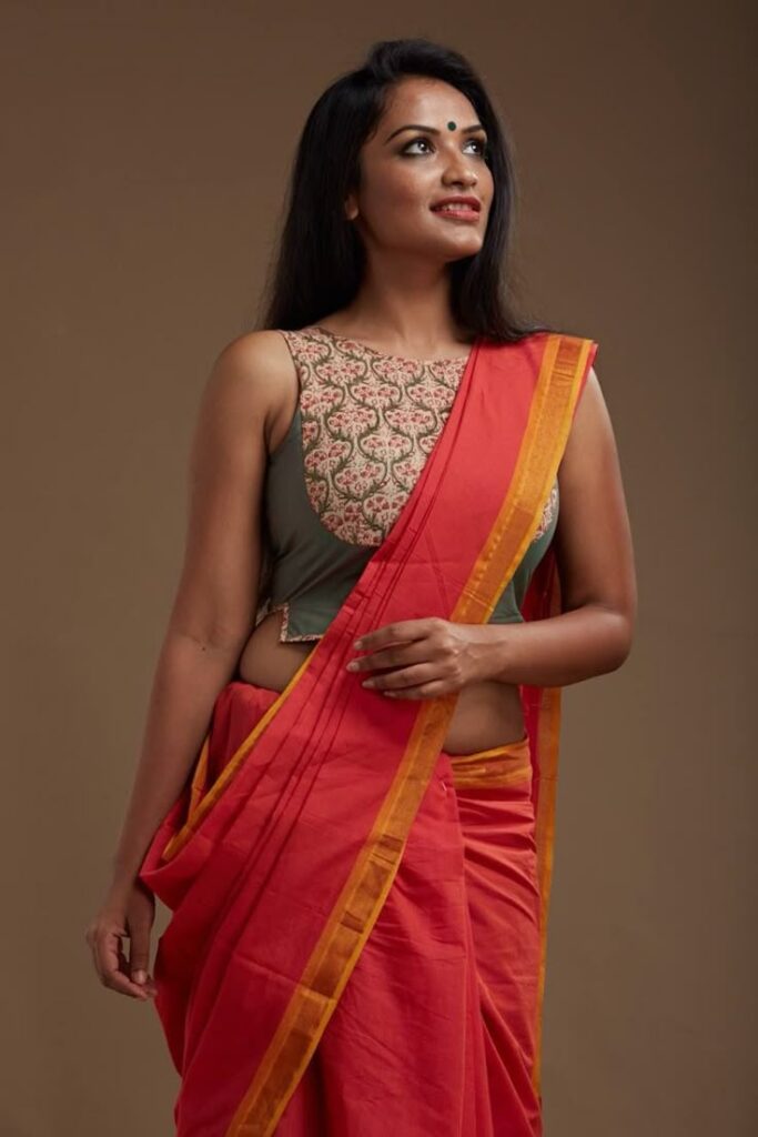 Sleeveless Khadi Blouse
